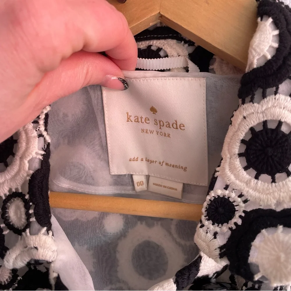 Kate Spade oversized Guipure Lace Coat